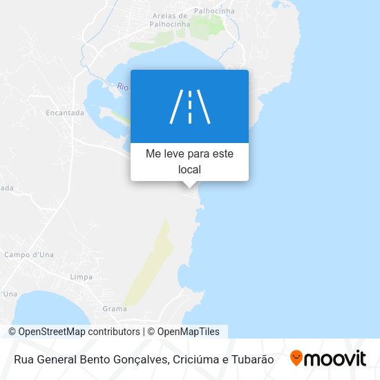 Rua General Bento Gonçalves mapa