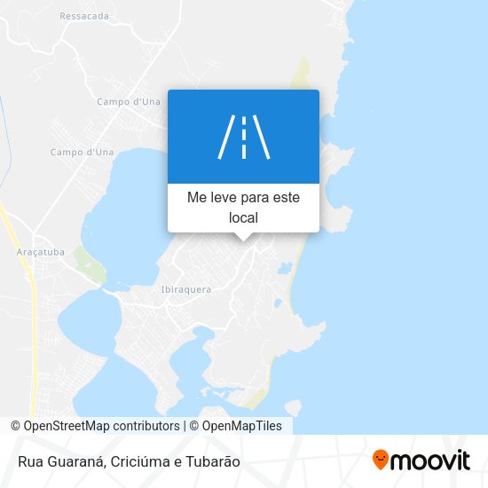 Rua Guaraná mapa
