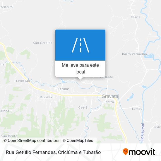 Rua Getúlio Fernandes mapa