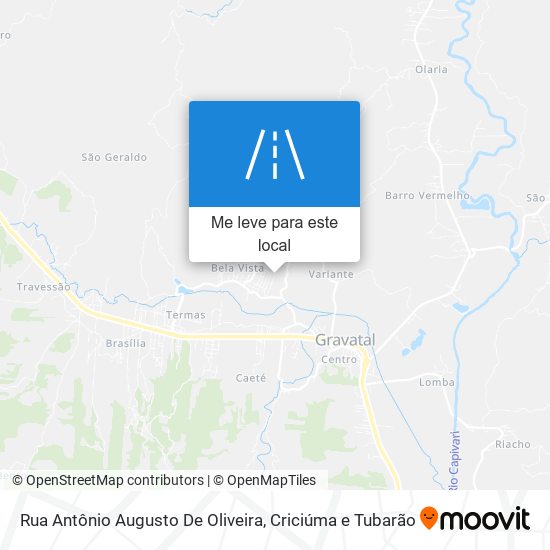 Rua Antônio Augusto De Oliveira mapa