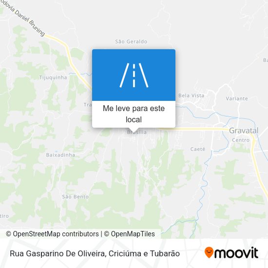 Rua Gasparino De Oliveira mapa