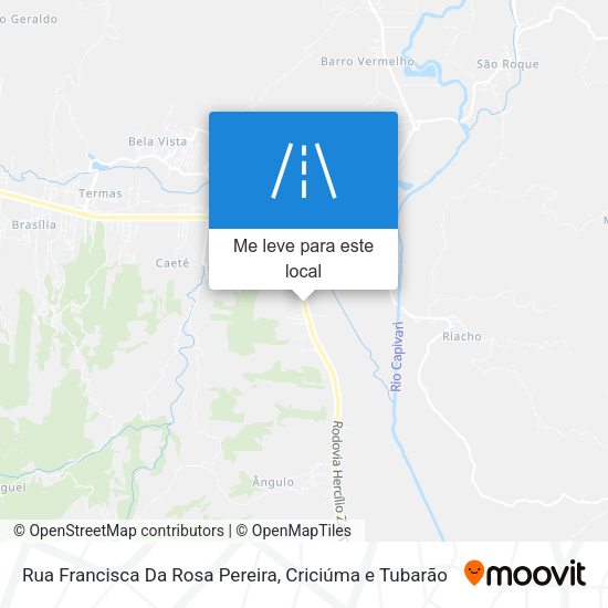 Rua Francisca Da Rosa Pereira mapa