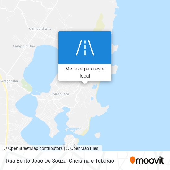 Rua Bento João De Souza mapa