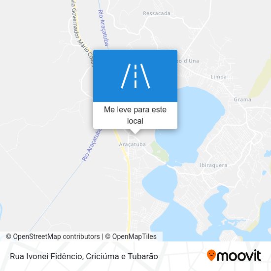Rua Ivonei Fidêncio mapa