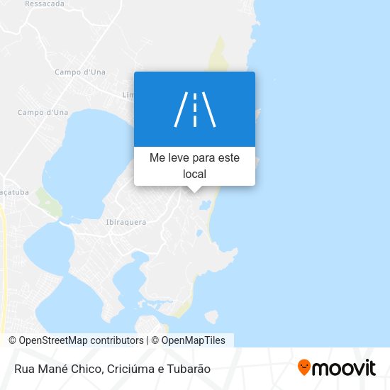 Rua Mané Chico mapa