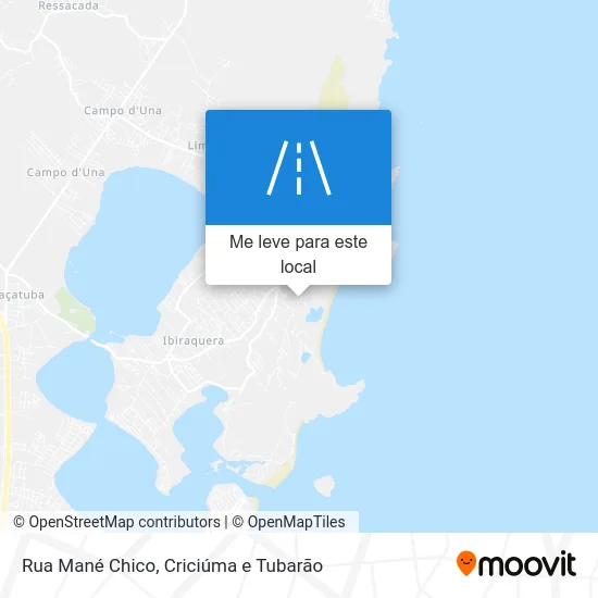 Rua Mané Chico mapa