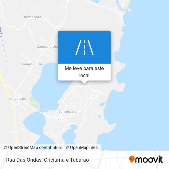 Rua Das Ondas mapa