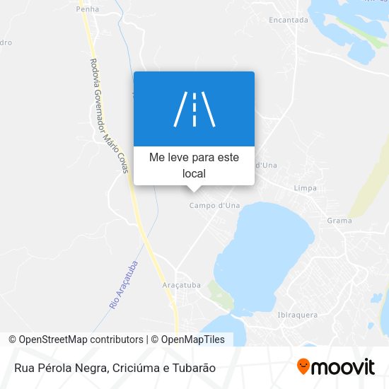 Rua Pérola Negra mapa