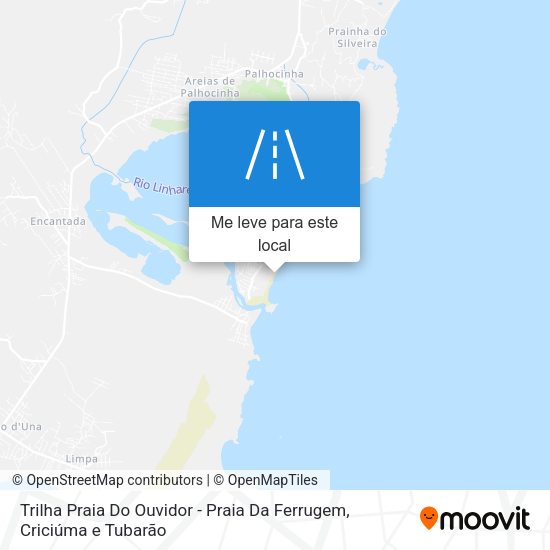 Trilha Praia Do Ouvidor - Praia Da Ferrugem mapa