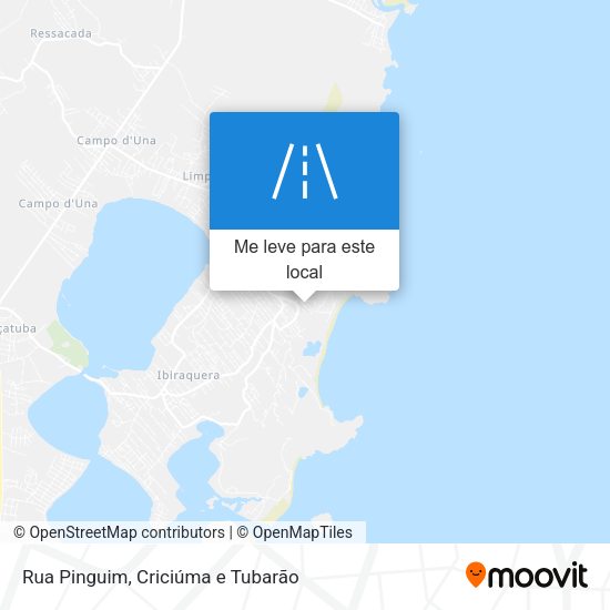 Rua Pinguim mapa