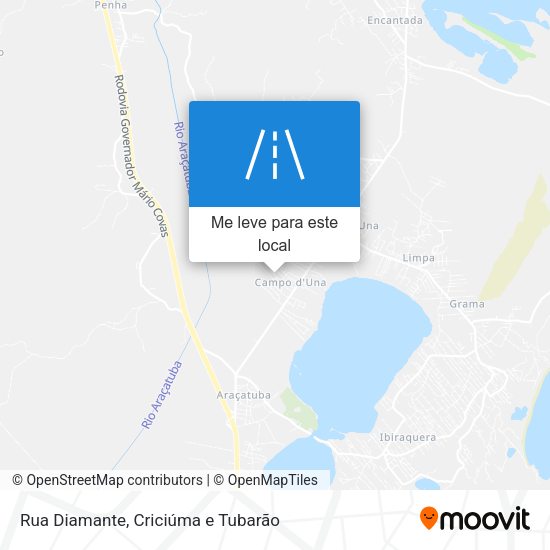 Rua Diamante mapa