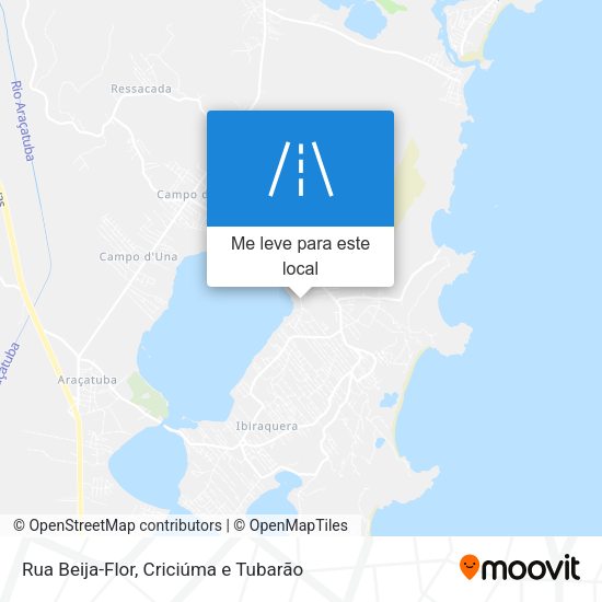 Rua Beija-Flor mapa