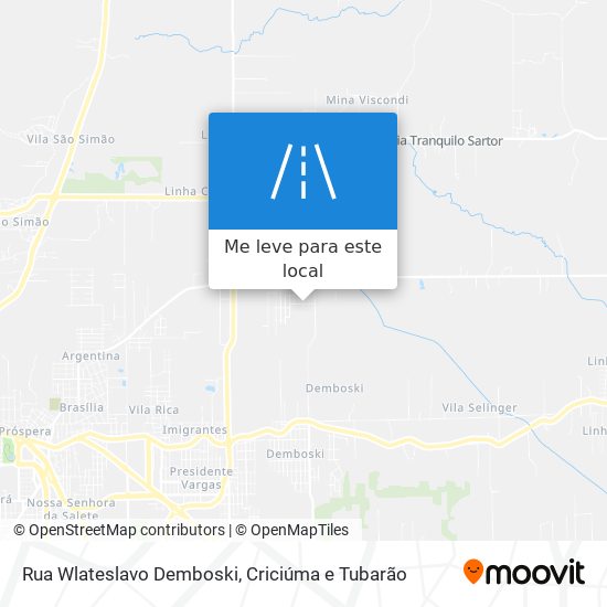 Rua Wlateslavo Demboski mapa