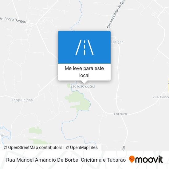 Rua Manoel Amândio De Borba mapa