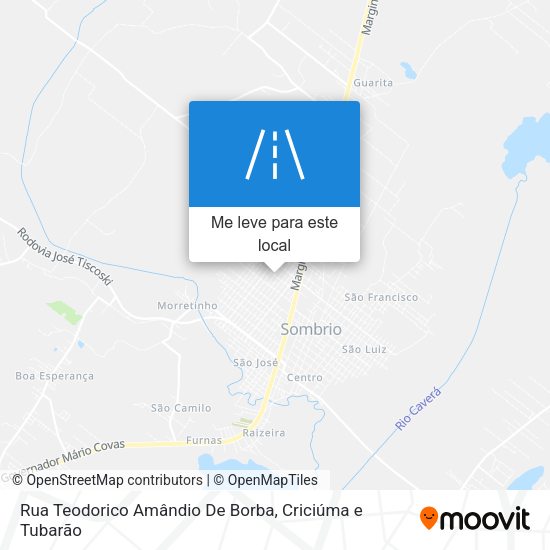 Rua Teodorico Amândio De Borba mapa