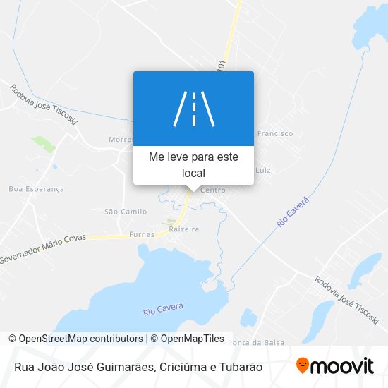 Rua João José Guimarães mapa