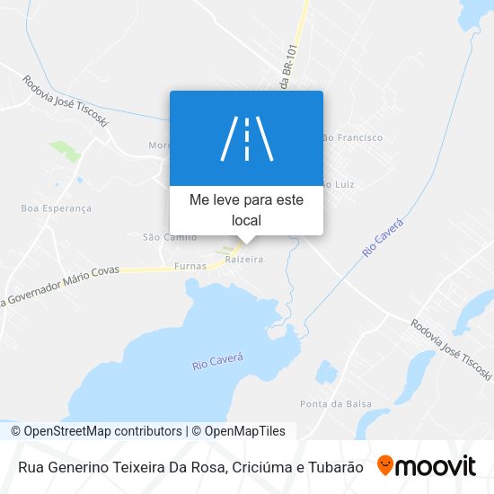 Rua Generino Teixeira Da Rosa mapa