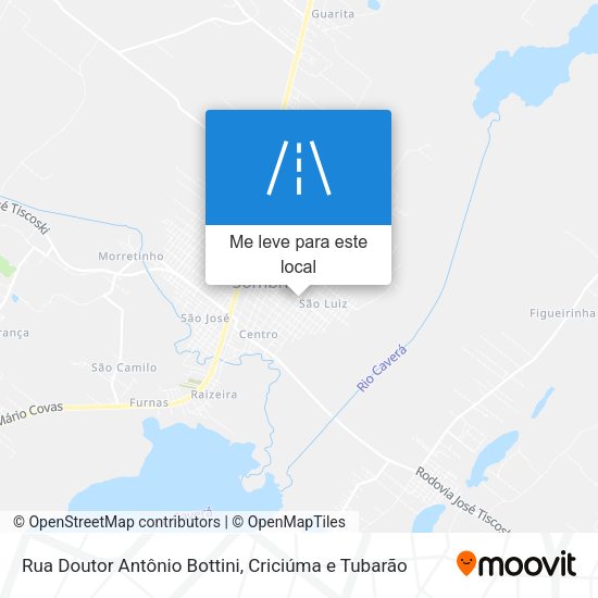 Rua Doutor Antônio Bottini mapa