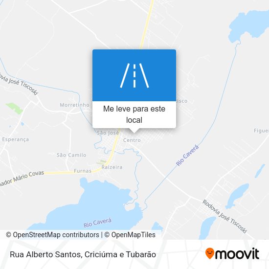 Rua Alberto Santos mapa