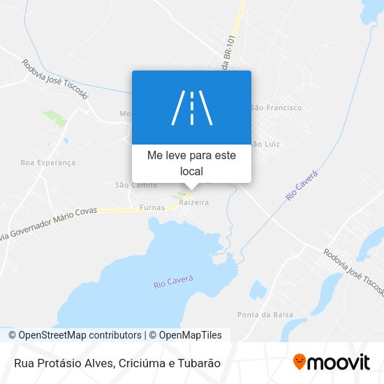 Rua Protásio Alves mapa