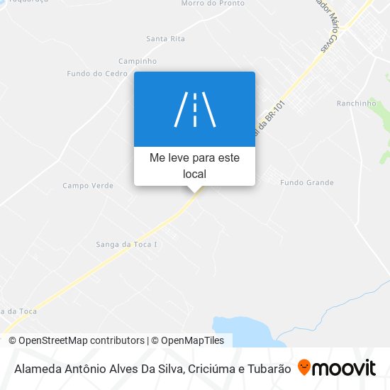 Alameda Antônio Alves Da Silva mapa