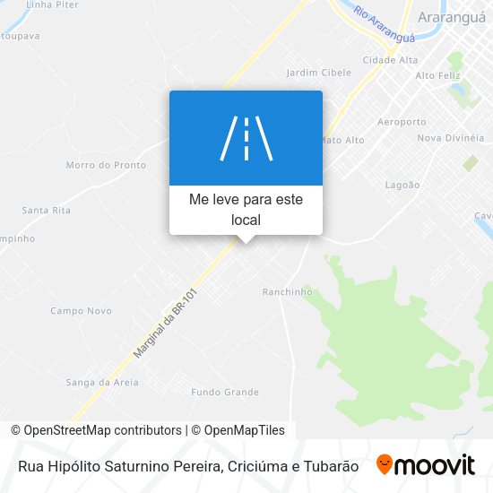Rua Hipólito Saturnino Pereira mapa