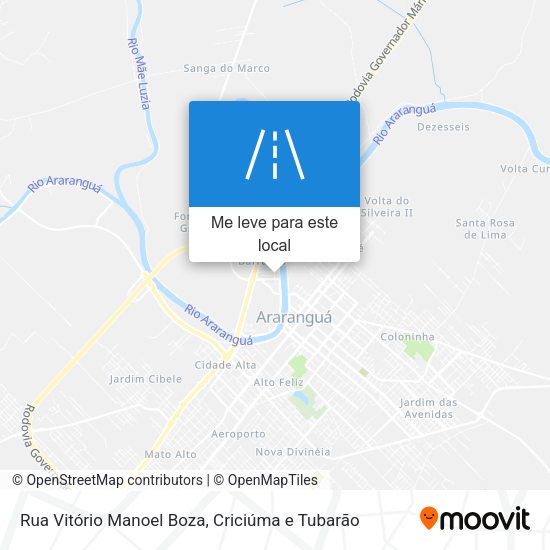 Rua Vitório Manoel Boza mapa