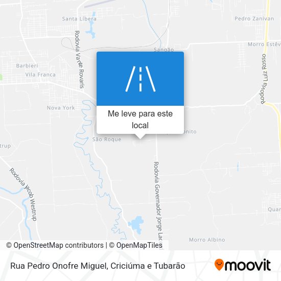 Rua Pedro Onofre Miguel mapa