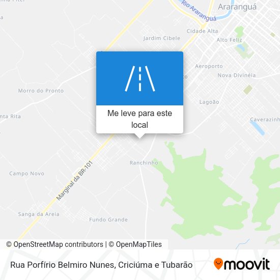 Rua Porfírio Belmiro Nunes mapa