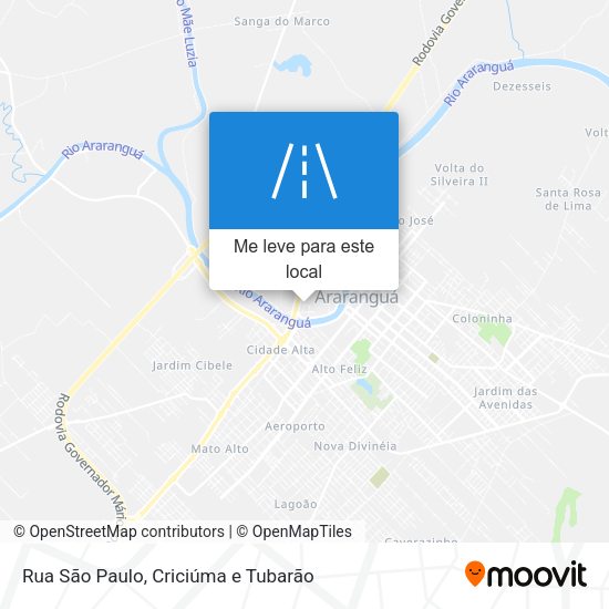 Rua São Paulo mapa