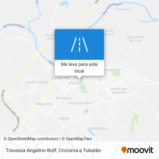 Travessa Angelino Boff mapa