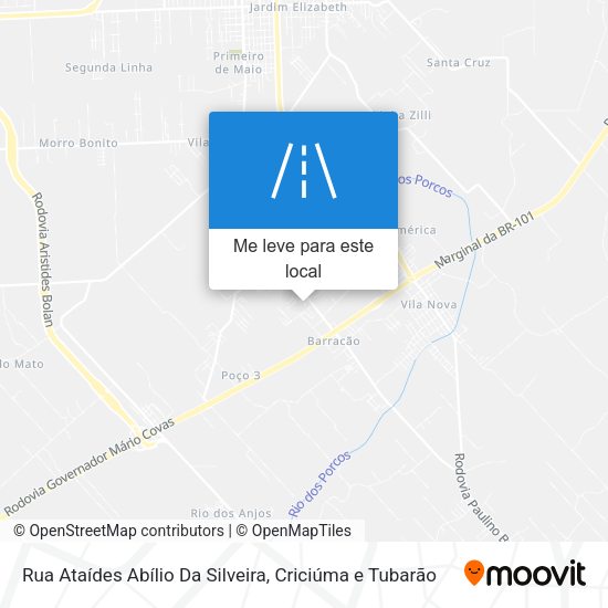 Rua Ataídes Abílio Da Silveira mapa