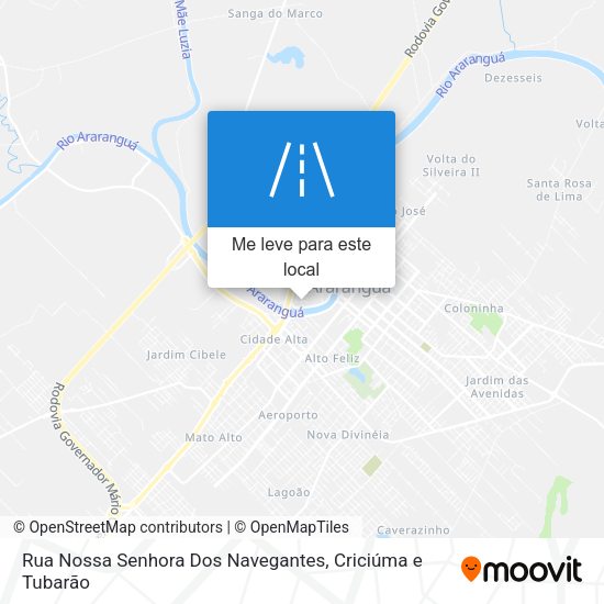 Rua Nossa Senhora Dos Navegantes mapa