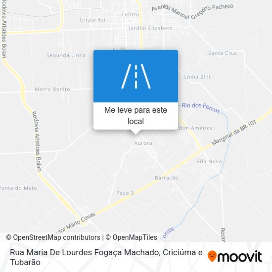 Rua Maria De Lourdes Fogaça Machado mapa