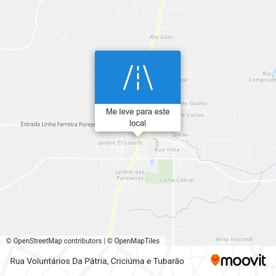 Rua Voluntários Da Pátria mapa