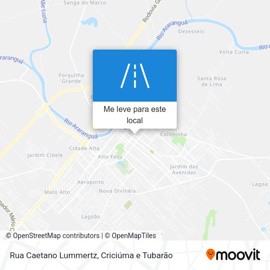 Rua Caetano Lummertz mapa