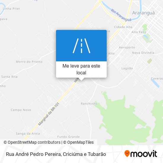 Rua André Pedro Pereira mapa