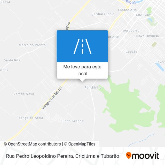 Rua Pedro Leopoldino Pereira mapa