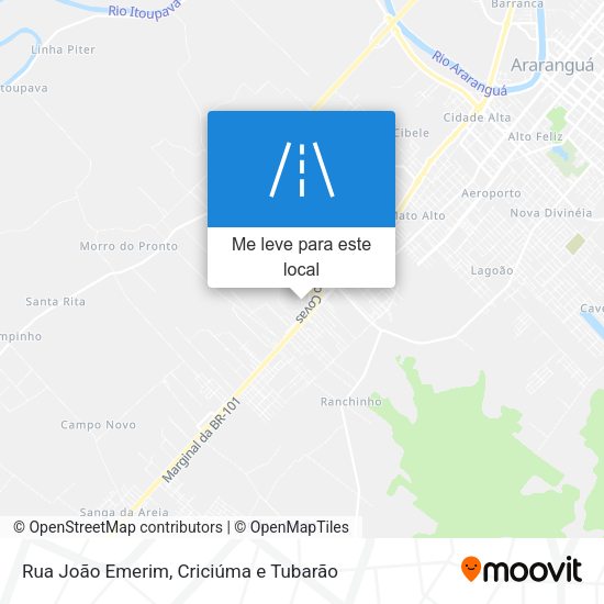 Rua João Emerim mapa