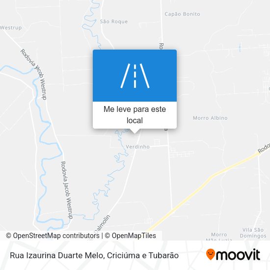 Rua Izaurina Duarte Melo mapa