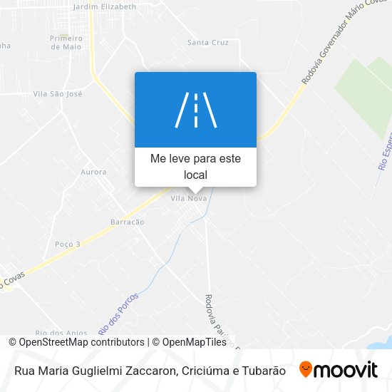 Rua Maria Guglielmi Zaccaron mapa