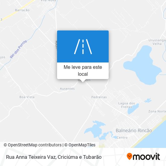 Rua Anna Teixeira Vaz mapa