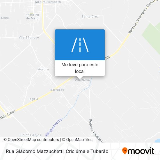 Rua Giácomo Mazzuchetti mapa