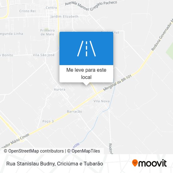 Rua Stanislau Budny mapa