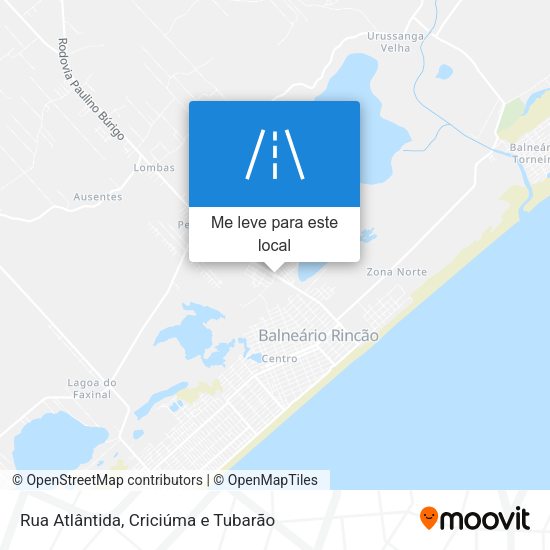 Rua Atlântida mapa