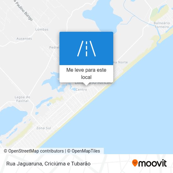 Rua Jaguaruna mapa