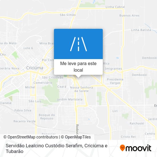 Servidão Lealcino Custódio Serafim mapa