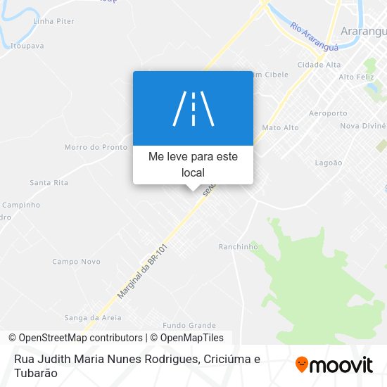 Rua Judith Maria Nunes Rodrigues mapa