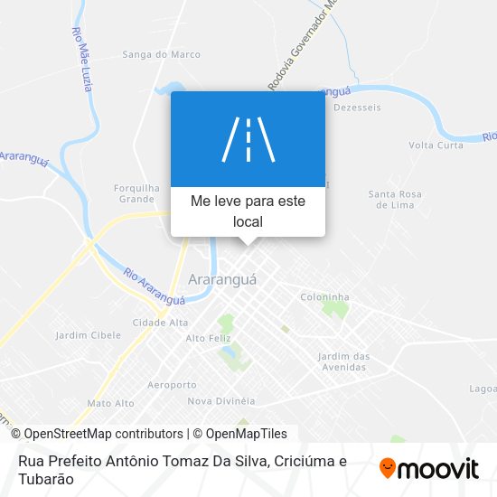 Rua Prefeito Antônio Tomaz Da Silva mapa