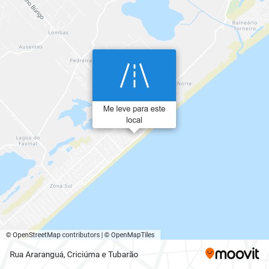 Rua Araranguá mapa